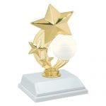 3-Star Volleyball Trophy