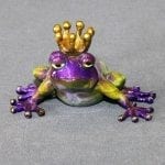 Bronze Frog with Crown