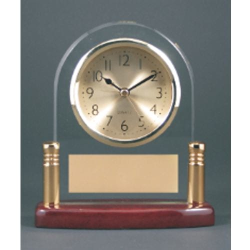 Engraved Glass Clock