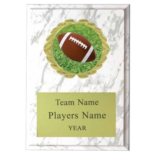 Football Plaques with Insert