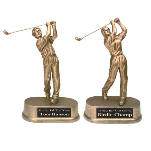 Gold Resin Golf Award