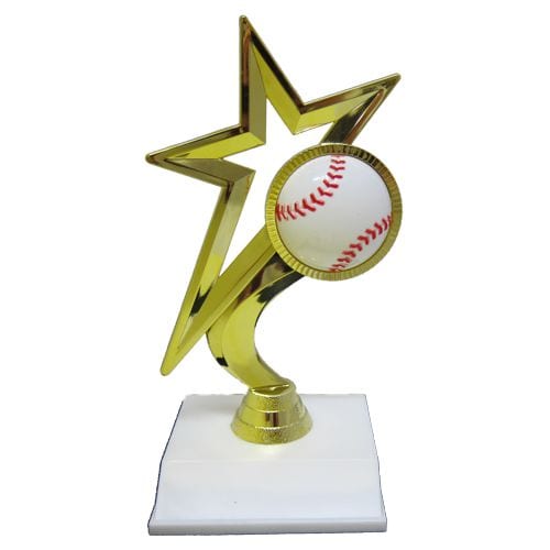 Gold Star Baseball Trophies