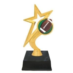 Gold Star Football Trophies