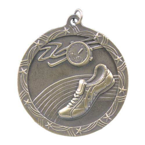 Track Medal with Shooting Stars