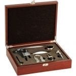 Wine Gift Set with Engraved Plate