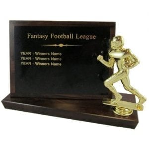 Fantasy Football Trophy Plaque