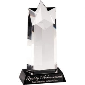 Star Performer Crystal Trophy