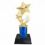 Star Golf Trophy with Column