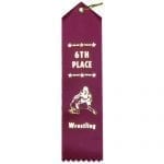 6th Place Wrestling Ribbons
