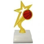 Gold Star Basketball Trophies