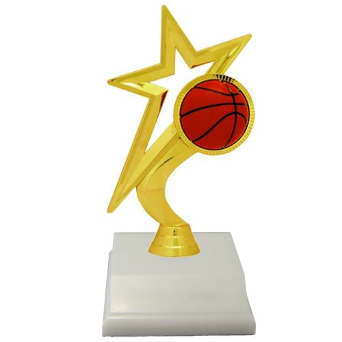 Gold Star Basketball Trophies