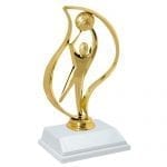 Basketball Trophies with Flame Outline