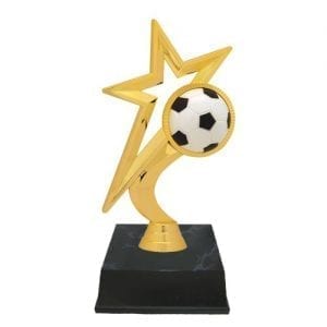 Gold Star Soccer Trophies