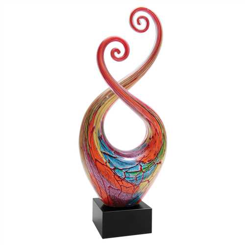 Multicolor Twist Art Glass Award