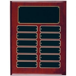 Rosewood Perpetual Economy Plaque 12 plate