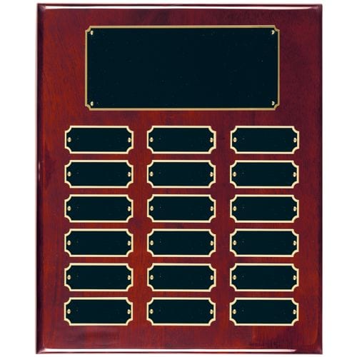 Rosewood Perpetual Economy Plaque 18 plate