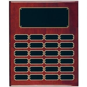 Rosewood Perpetual Economy Plaque 24 plate