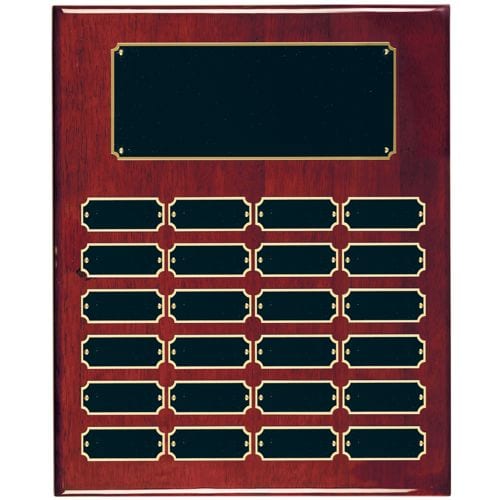 Rosewood Perpetual Economy Plaque 24 plate