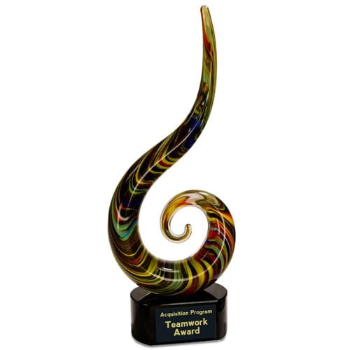 Art Glass Color Swoop Award