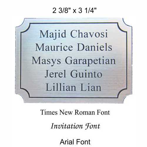 Engraved Plate with Border