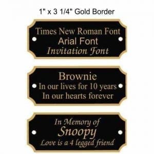 Black Plates with Gold Border