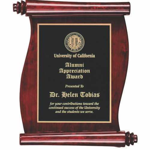 Personalized You Make A Difference Plaque Award with Up to 5 Lines of Engraving Included Prime Custom Engraved Rosewood Scroll Plaques 