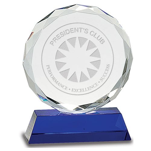 Crystal Circle Award, blue base