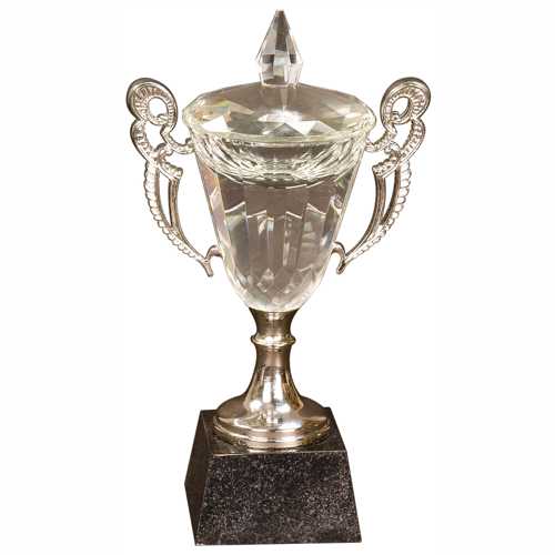 Crystal Trophy Cups in 3 Sizes
