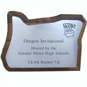 Oregon Shaped Plaques 7x10