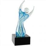 Raised Arms Art Glass Award