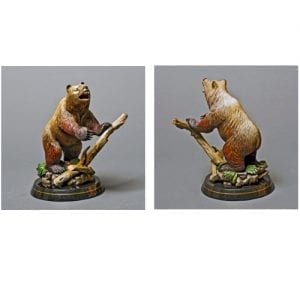 Bronze Art Bear on Hind Legs, more views
