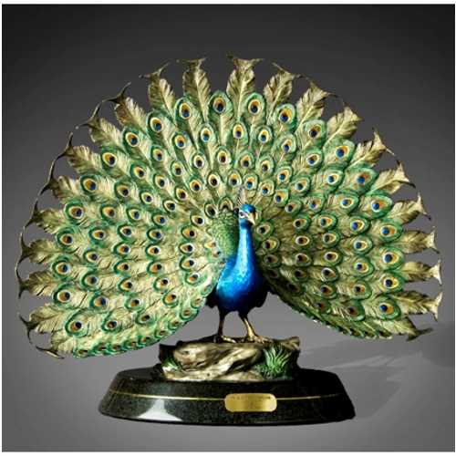 Bronze Art Peacock