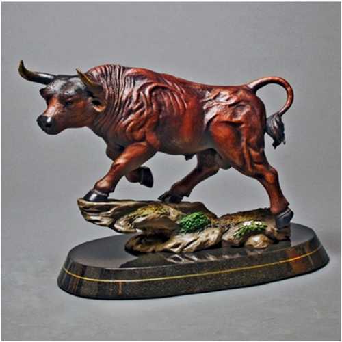 Bronze Sculpture Enraged Bull