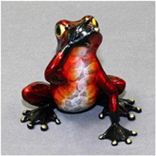 Frog Sculpture Speak No Evil