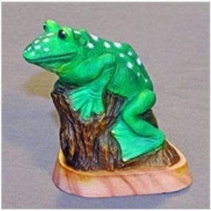 Bronze Frog Sculpture Stumper