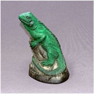 Bronze Iguana Figurine