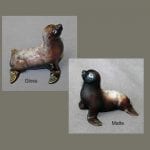 Bronze Sculpture Sea Lion colors