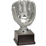 Baseball Glove Ball Holder Award, silver
