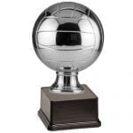 Large Volleyball Trophy, silver