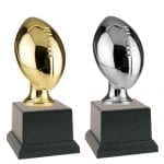 Resin Football Trophy Metalized