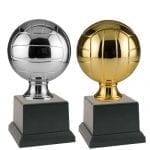 Volley Trophy Metalized Resin