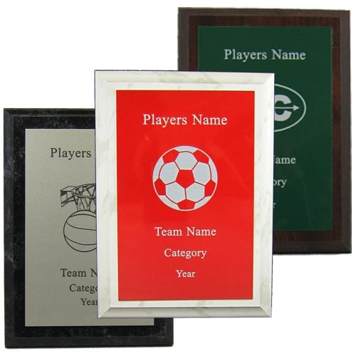 Soccer Plaque with Color Options