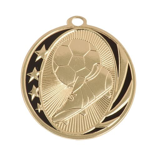 Soccer Medals Shiny Gold