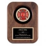 Firemen Plaque with FD Insignia