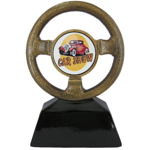 Gold Steering Wheel Trophy