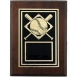 Baseball Plaque with Black Plate