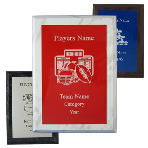 Football Plaques with Color Options