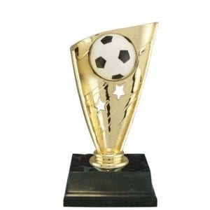 Soccer Trophy with Banner