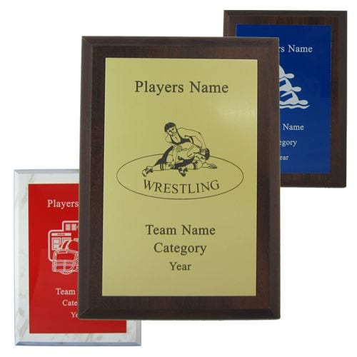 Wrestling Plaque with Color Options