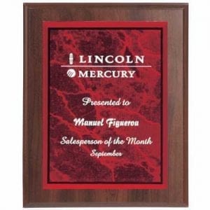 Cherry Plaque with Acrylic Plate 9"x12"